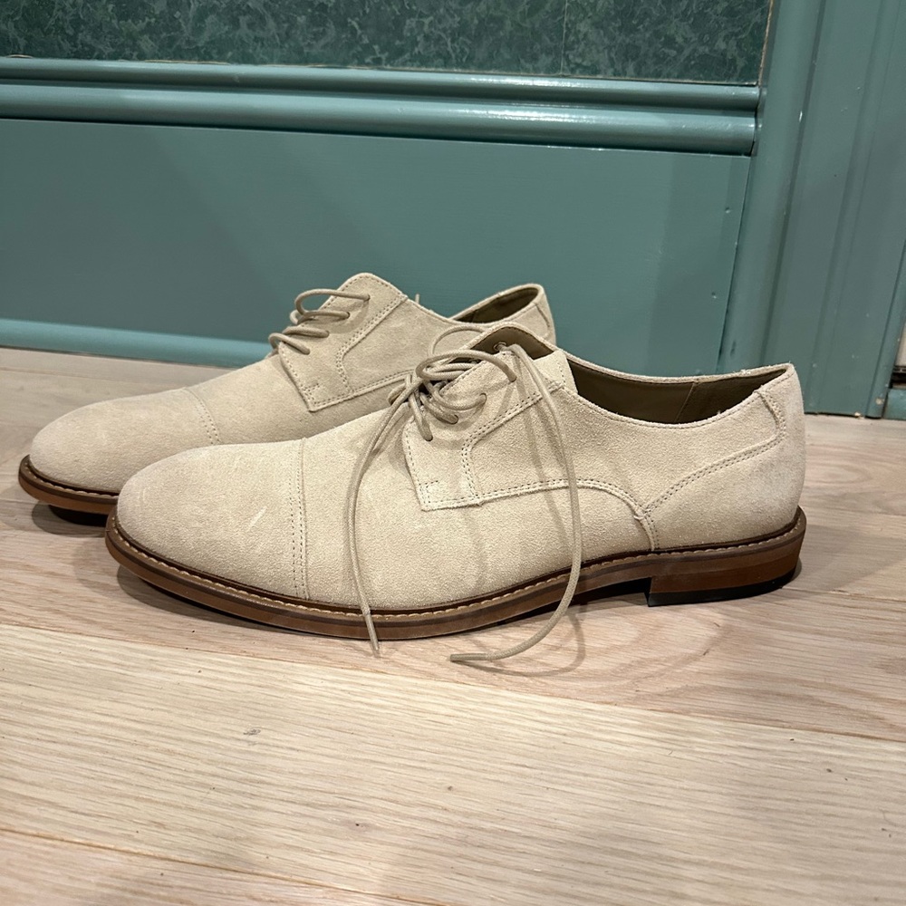 Men's Cream Derby Shoes